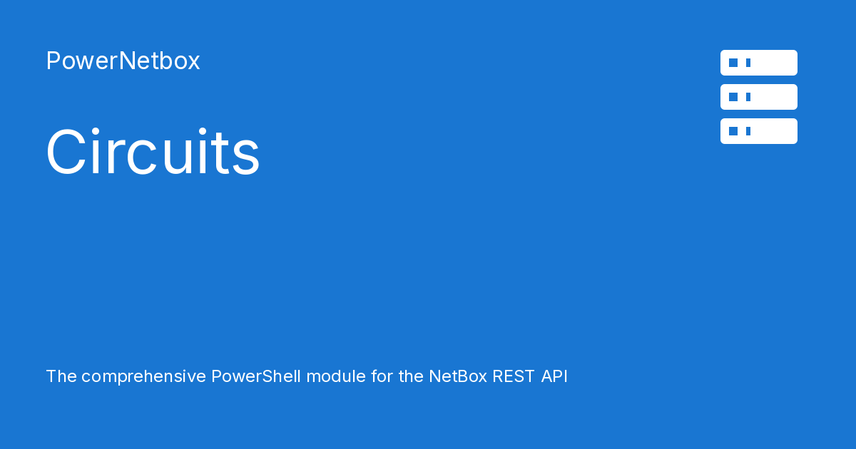 Circuits - PowerNetbox